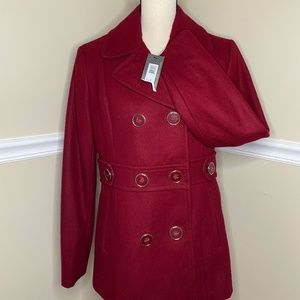 Kenneth Cole Reaction Pea Coat NEW WITH TAGS